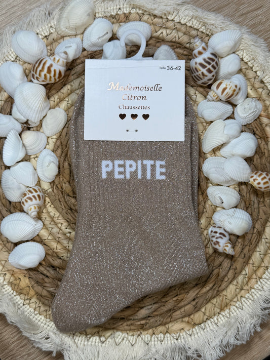 Chaussettes à paillettes ✨
